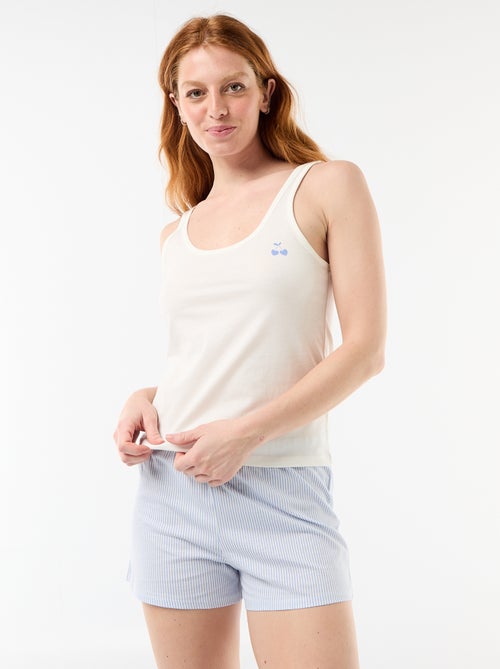 Geprinte pyjamashort - 2-delig - Kiabi