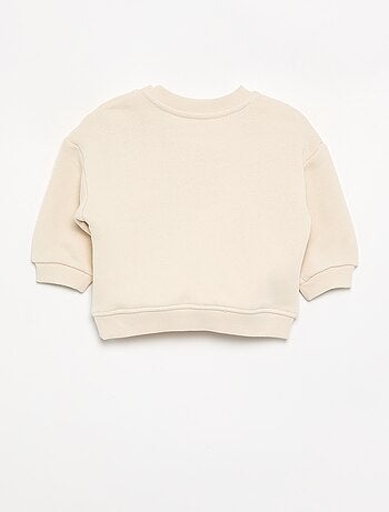 Geprinte sweater van lichte molton