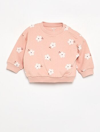 Geprinte sweater van lichte molton
