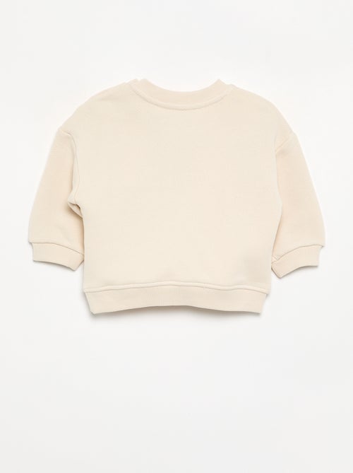 Geprinte sweater van lichte molton - Kiabi