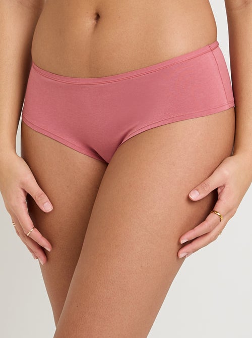 Geraldine set shorty x3 biokatoen multikleur wit - Kiabi
