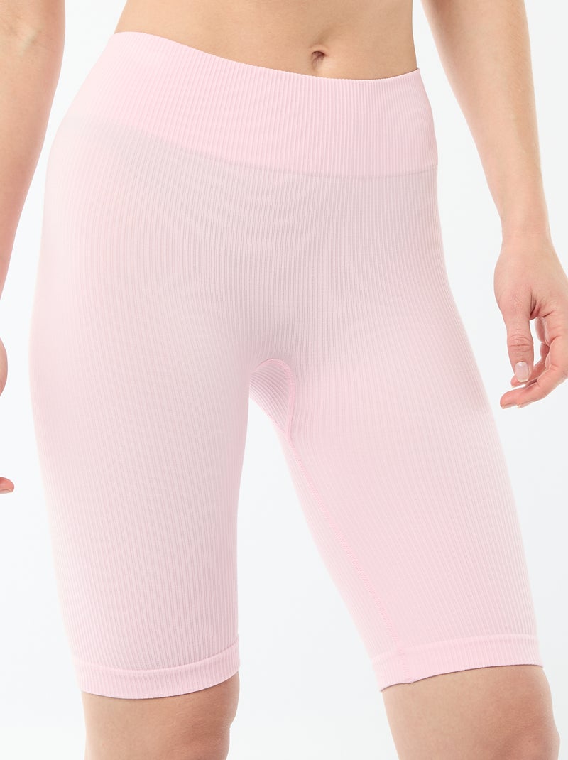 Geribbeld fietsbroekje Rose - Kiabi