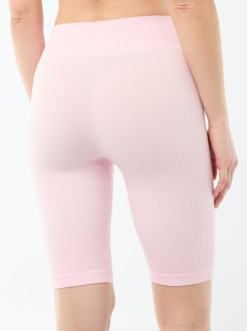 Geribbeld fietsbroekje Rose - Kiabi