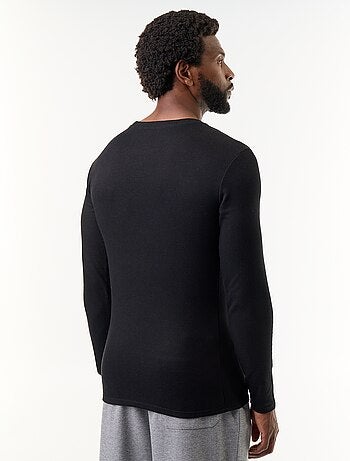Geribbeld T-shirt met lange mouwen dat heerlijk warm aanvoelt
