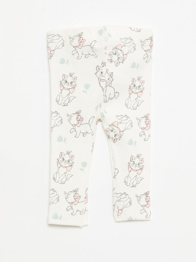 Geribbelde legging 'Marie' 'Disney' Wit - Kiabi