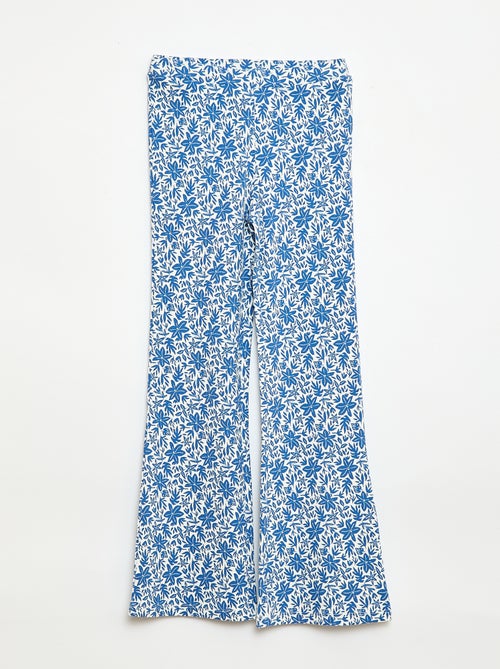 Geribbelde legging met motief - Kiabi