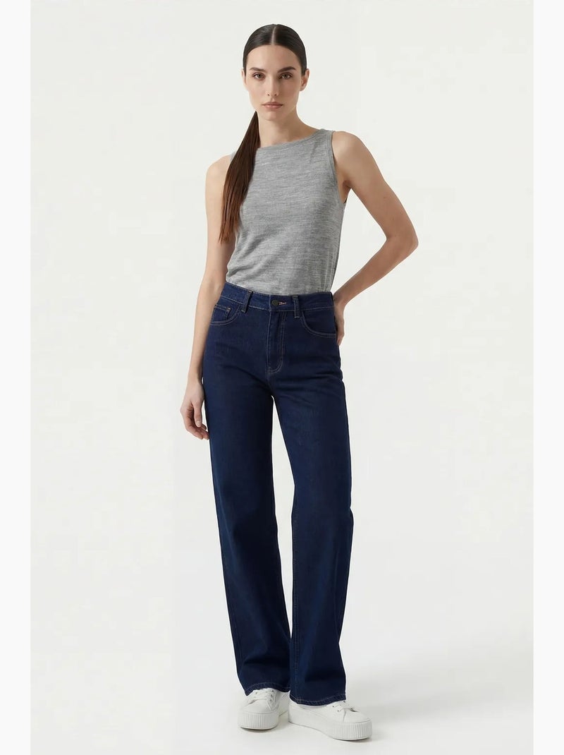 Geribbelde mouwloze tanktop met ronde hals bdart Grijs - Kiabi
