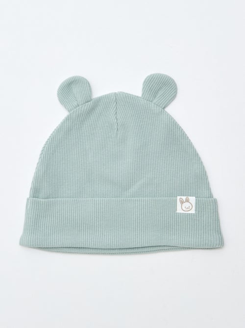 Geribbelde muts met fantasieoren - Kiabi