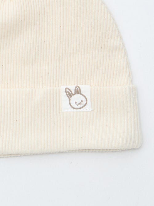 Geribbelde muts met fantasieoren - Kiabi