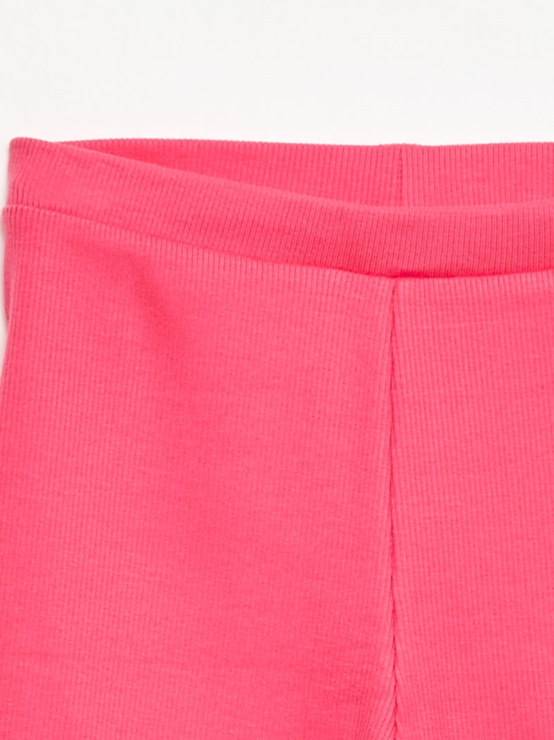 Geribbelde wielrenshort Rose - Kiabi