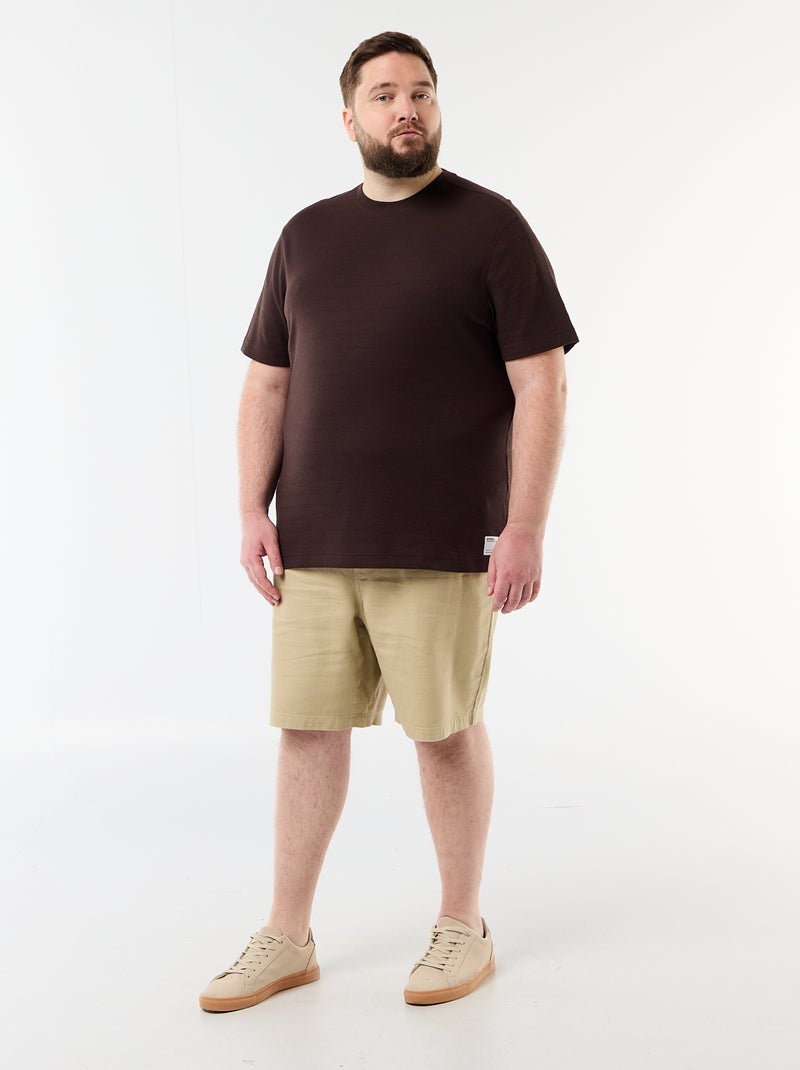 Geribd fantasie T-shirt Bruin - Kiabi