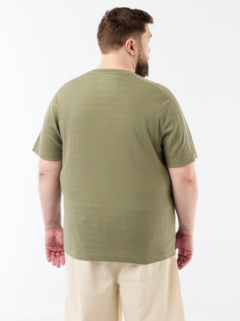 Geribd fantasie T-shirt Groen - Kiabi