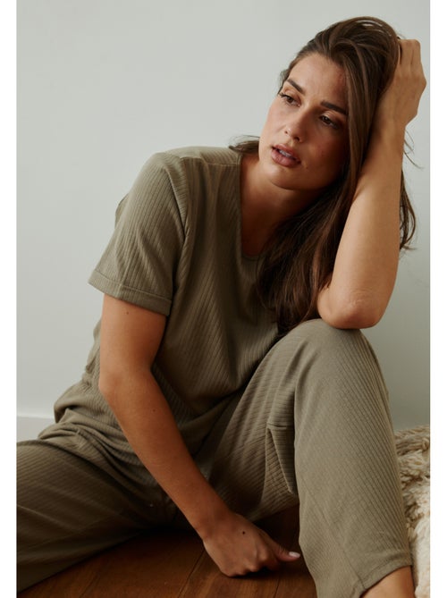 Geribd t-shirt met korte mouwen elsa - Kiabi