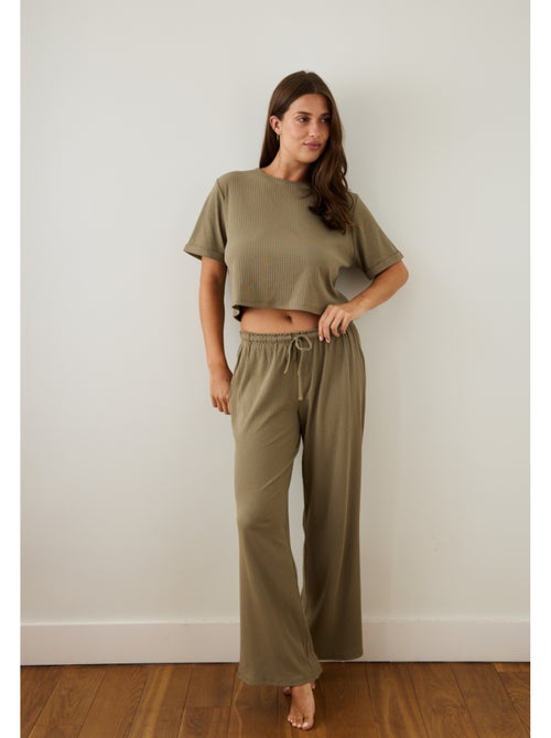 Geribd t-shirt met korte mouwen elsa - Kiabi
