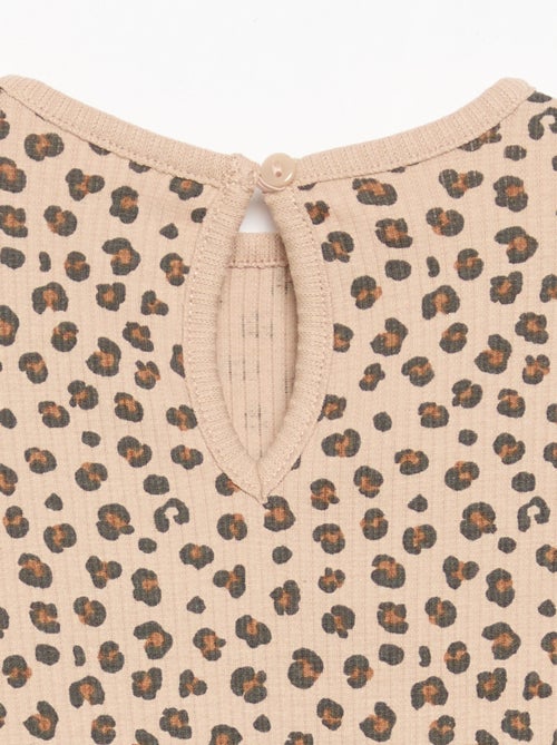 Geribd T-shirt met lange mouwen - Kiabi