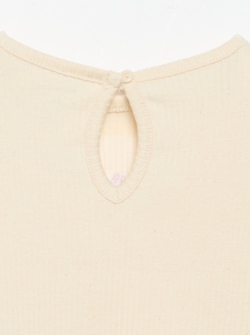 Geribd T-shirt met lange mouwen - Kiabi