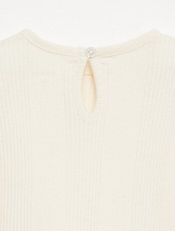 Geribd T-shirt met volantranden