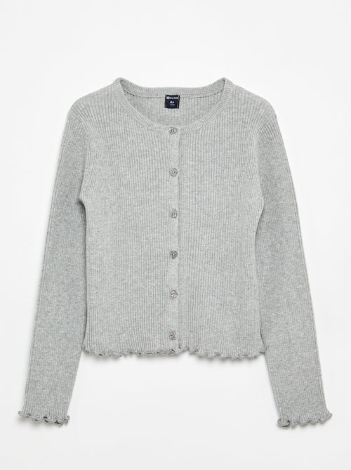 Geribd vest met lange mouwen - Kiabi Geribd vest met lange mouwen - Kiabi