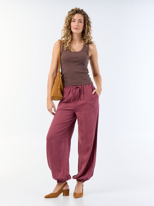 Geribde basic top - Kiabi