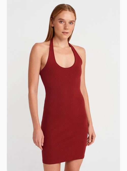 Geribde bodycon mini-jurk dilvin - Kiabi Geribde bodycon mini-jurk dilvin - Kiabi