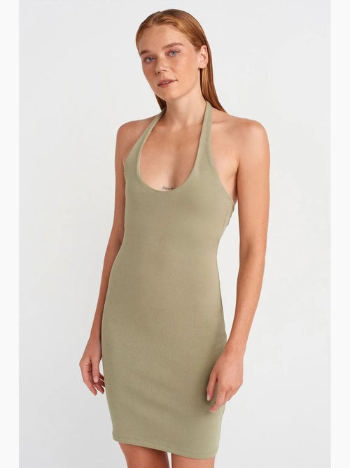 Geribde bodycon mini-jurk dilvin - Kiabi Geribde bodycon mini-jurk dilvin - Kiabi