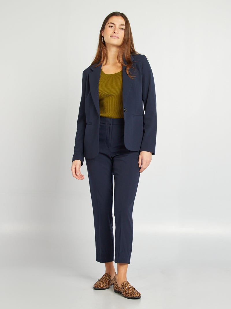 Geribde trui met korte mouwen GROEN - Kiabi