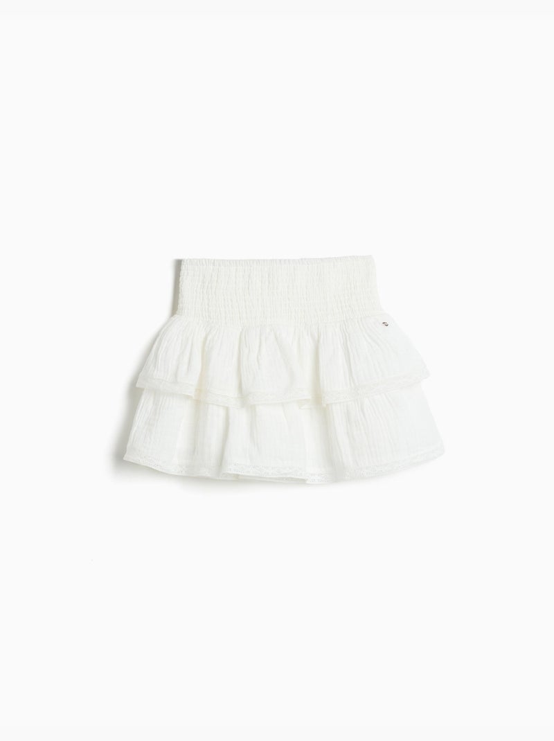 Gerimpelde rok, MO Fashion Wit - Kiabi