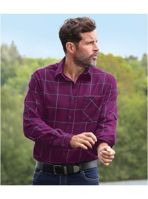 Geruit flanellen overhemd - ATLAS FOR MEN - Kiabi Geruit flanellen overhemd - ATLAS FOR MEN - Kiabi