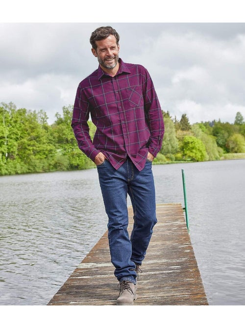 Geruit flanellen overhemd - ATLAS FOR MEN - Kiabi Geruit flanellen overhemd - ATLAS FOR MEN - Kiabi