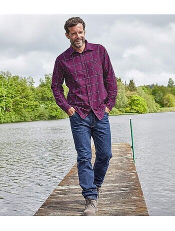 Geruit flanellen overhemd - ATLAS FOR MEN