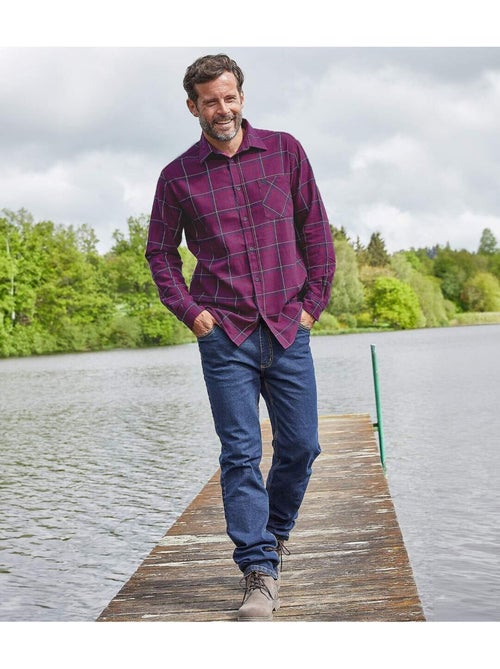 Geruit flanellen overhemd - ATLAS FOR MEN - Kiabi Geruit flanellen overhemd - ATLAS FOR MEN - Kiabi