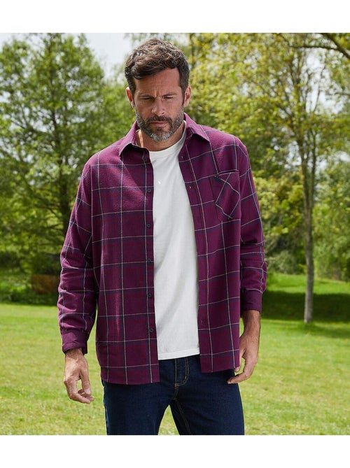 Geruit flanellen overhemd - ATLAS FOR MEN - Kiabi Geruit flanellen overhemd - ATLAS FOR MEN - Kiabi