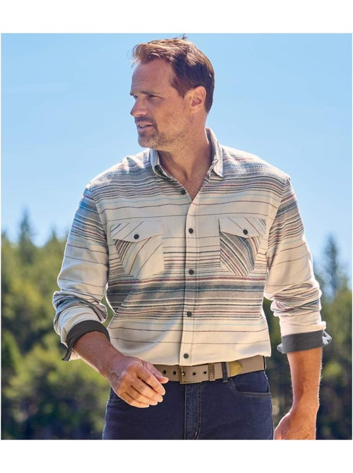 Geruit flanellen overhemd - ATLAS FOR MEN - Kiabi Geruit flanellen overhemd - ATLAS FOR MEN - Kiabi