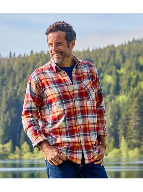 Geruit flanellen overhemd Atlas - ATLAS FOR MEN - Kiabi Geruit flanellen overhemd Atlas - ATLAS FOR MEN - Kiabi