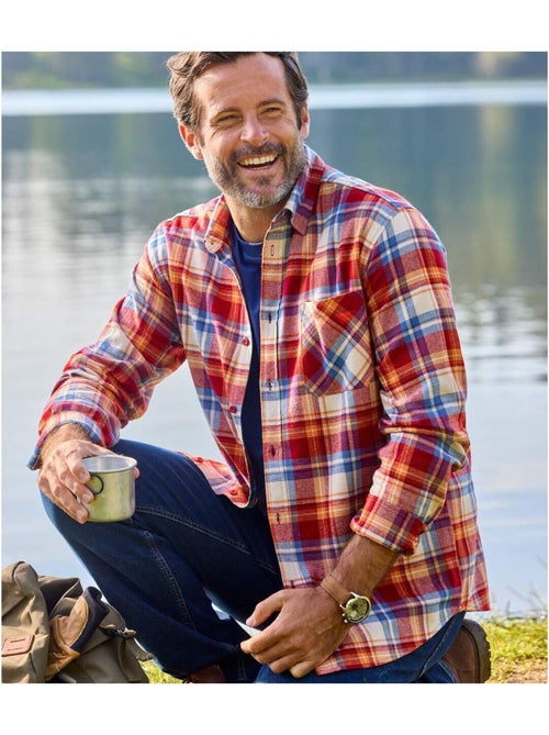 Geruit flanellen overhemd Atlas - ATLAS FOR MEN - Kiabi Geruit flanellen overhemd Atlas - ATLAS FOR MEN - Kiabi