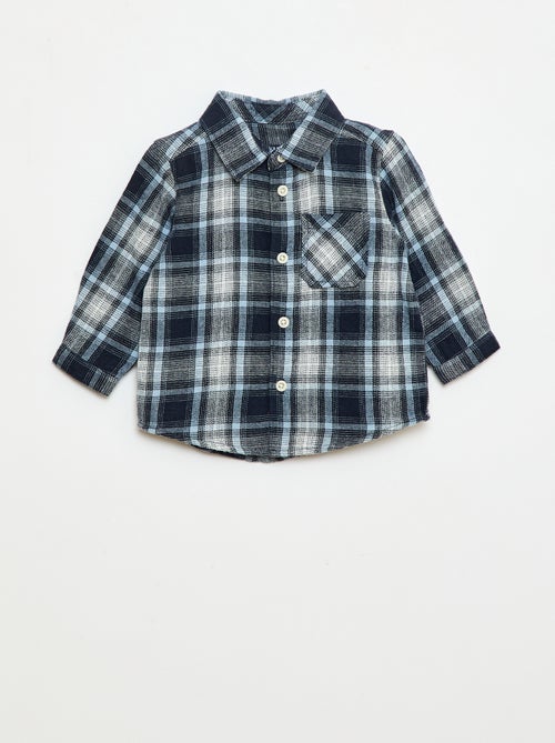 Geruit, flanellen overhemd - Kiabi