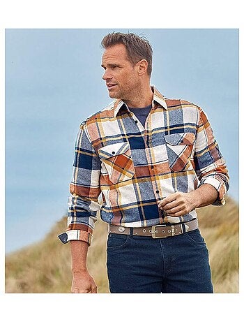Geruit flanellen overhemd country - atlas for men