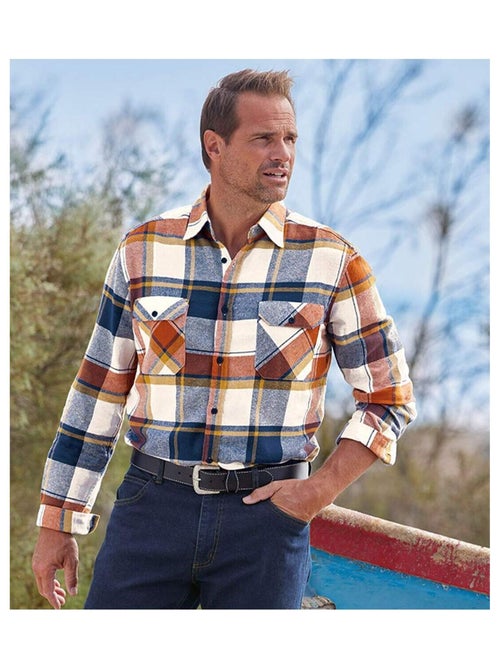 Geruit flanellen overhemd country - atlas for men - Kiabi Geruit flanellen overhemd country - atlas for men - Kiabi