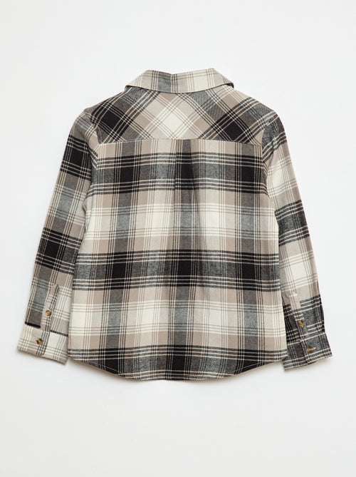 Geruit, flanellen overhemd - Kiabi Geruit, flanellen overhemd - Kiabi
