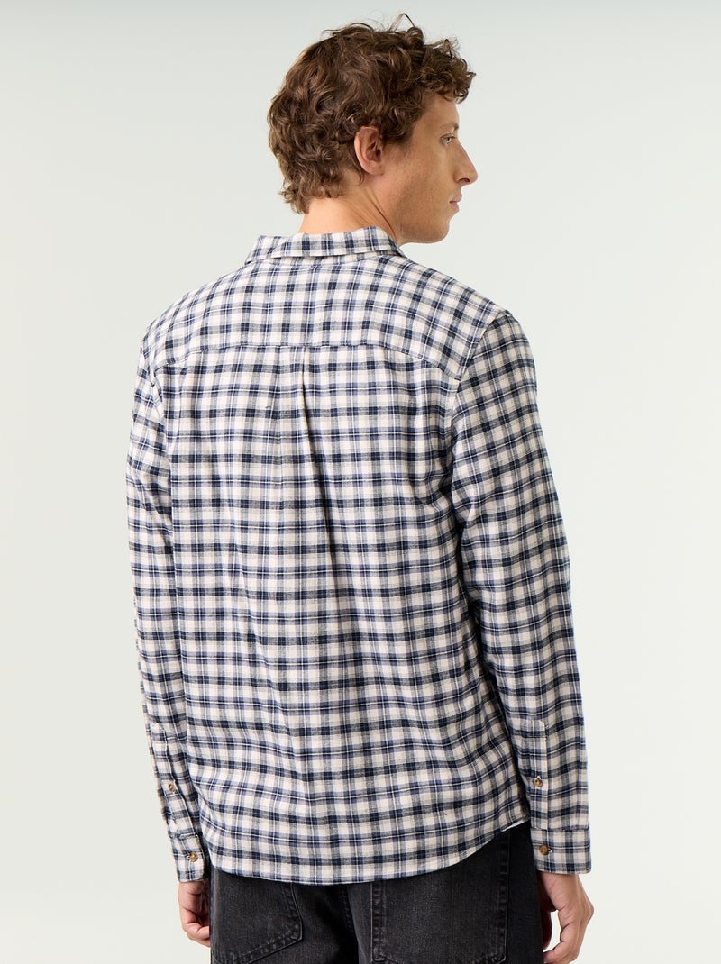Geruit overhemd Blauw - Kiabi