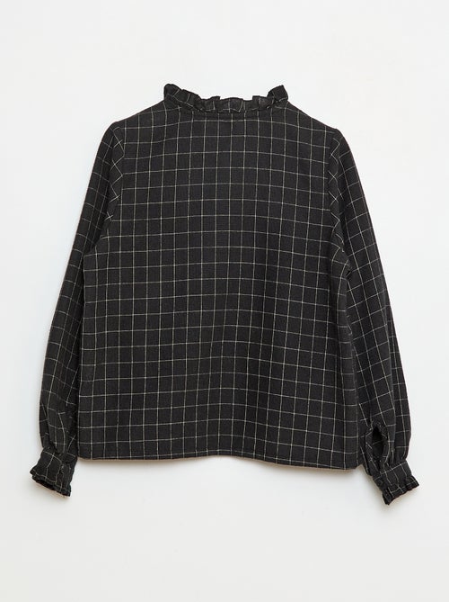 Geruit overhemd in Victoriaanse stijl - Kiabi