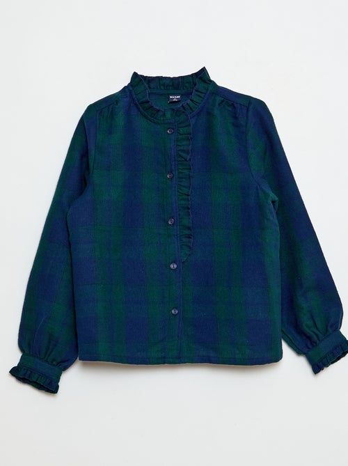 Geruit overhemd in Victoriaanse stijl - Kiabi