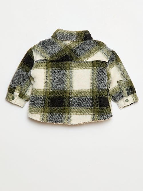 Geruit overhemd met woleffect - Kiabi