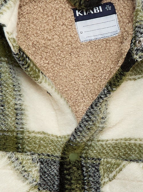 Geruit overhemd met woleffect - Kiabi