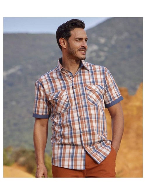 Geruit overhemd van popeline - ATLAS FOR MEN - Kiabi Geruit overhemd van popeline - ATLAS FOR MEN - Kiabi