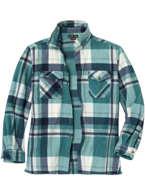 Geruit overhemdvest in fleece  - atlas for men - Kiabi