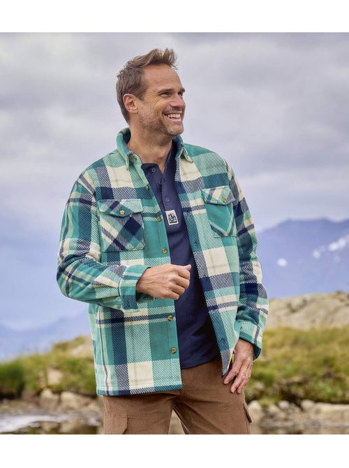 Geruit overhemdvest in fleece  - atlas for men - Kiabi