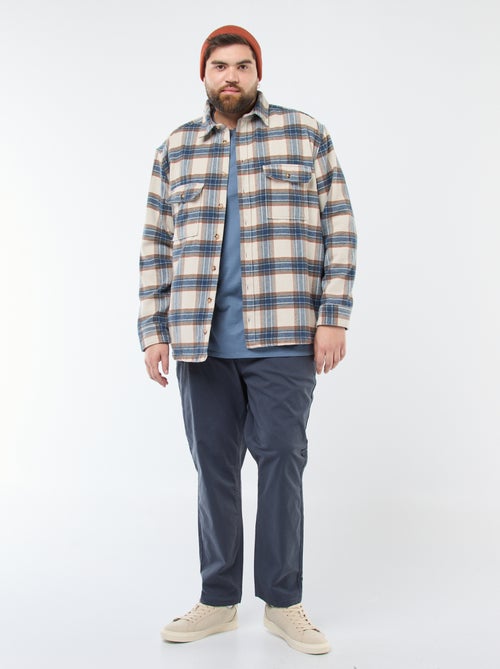 Geruit overshirt van katoenflanel - Kiabi