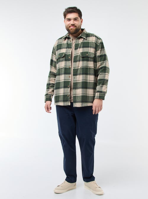 Geruit overshirt van katoenflanel - Kiabi