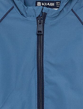 Geruit windjack met capuchon